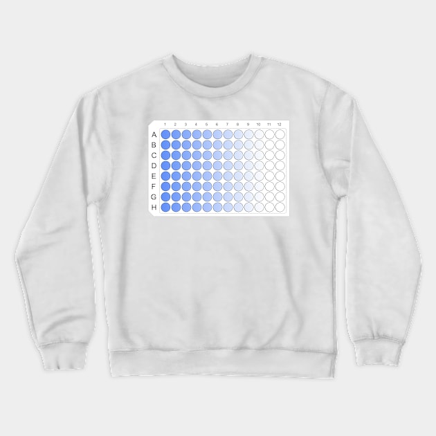 96 Well Plate Microplate Multiwell ELISA Crewneck Sweatshirt by labstud